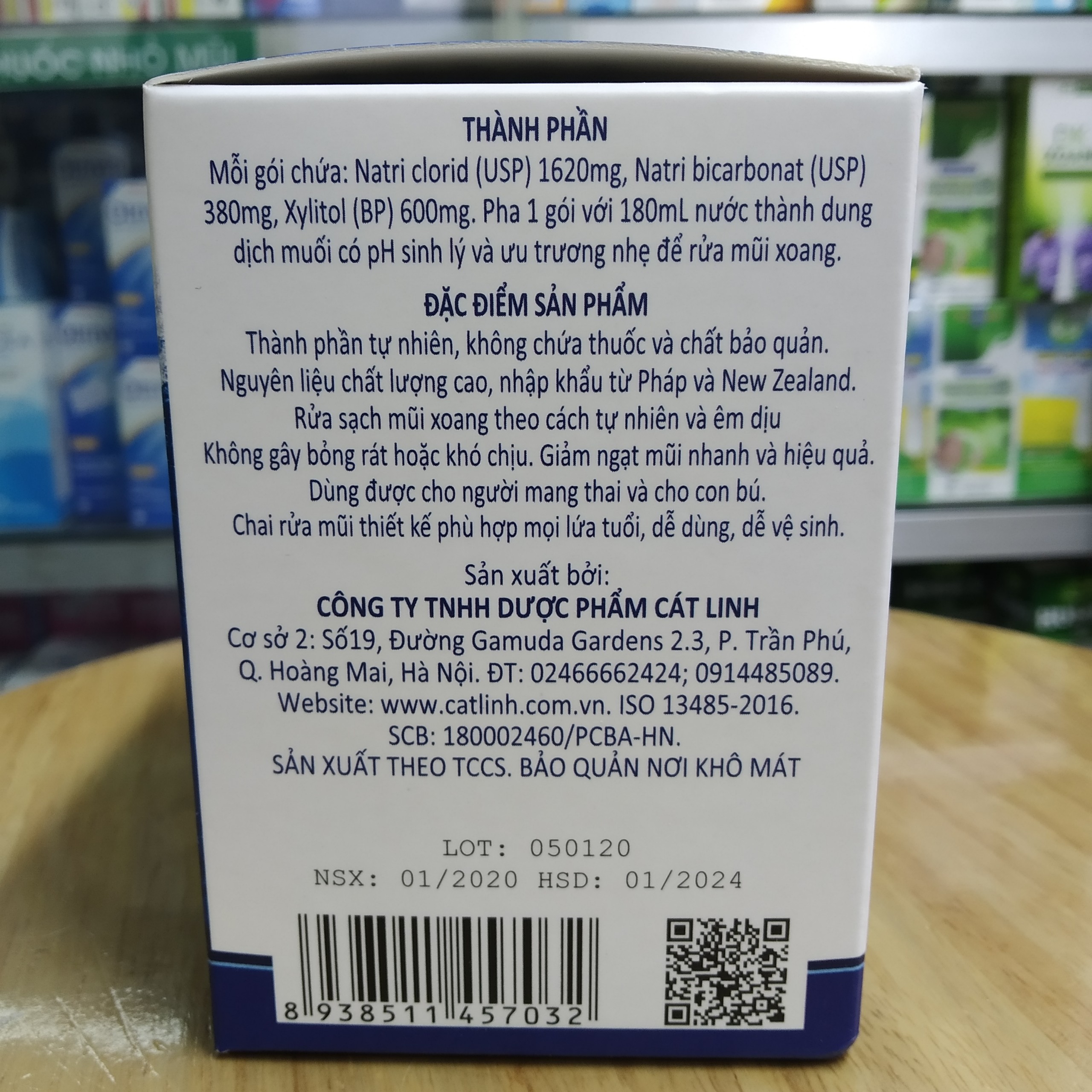 Muối Rửa Mũi Xoang SinuFresh hộp 50 gói