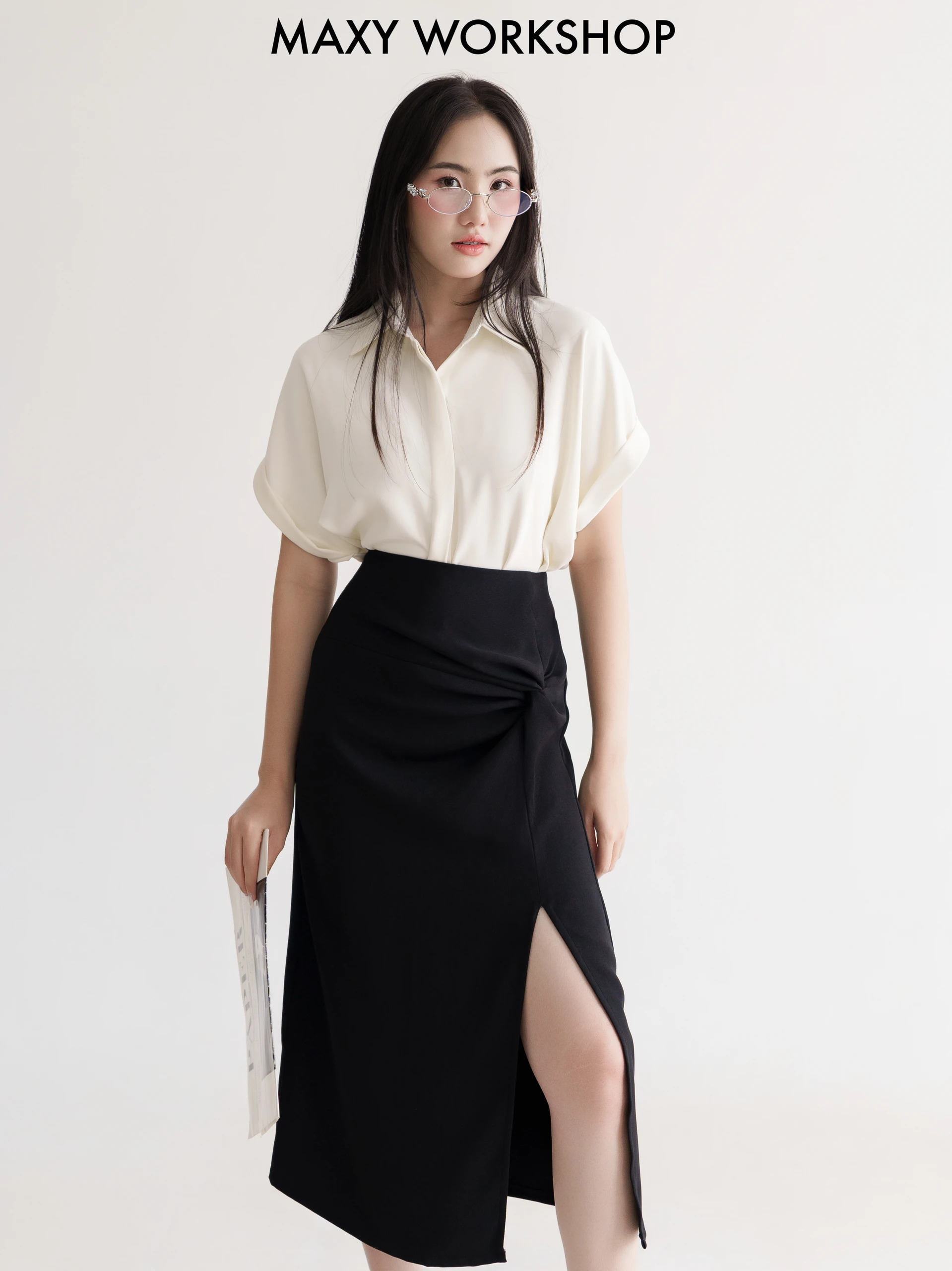 Áo sơ mi ngắn tay cánh dơi sleeve shirt Maxy Workshop