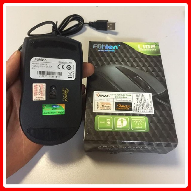 Chuột có dây Fuhlen L102 USB