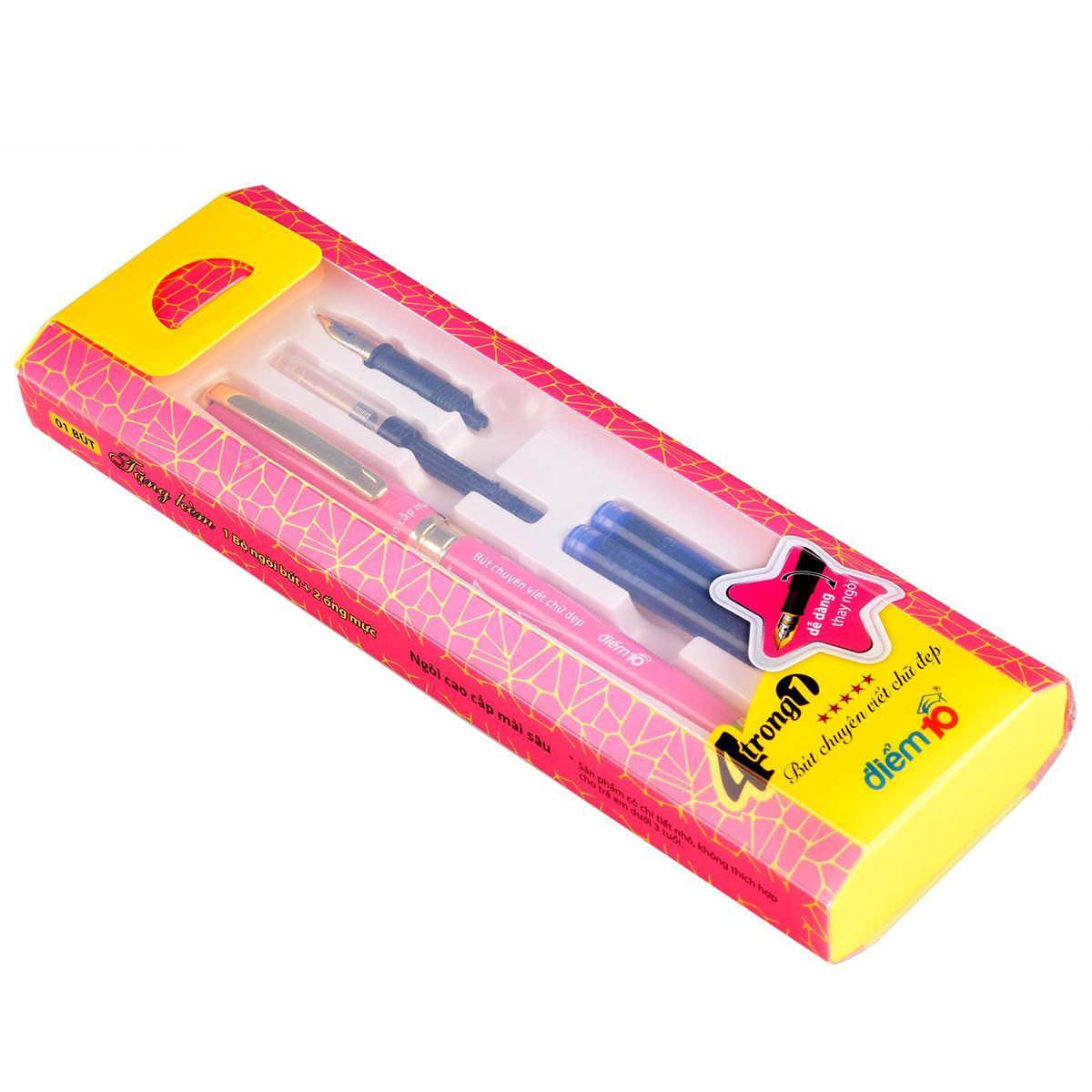 [ Tặng 2 ống mực tím]  Bút máy Điểm 10 TP-FTC09