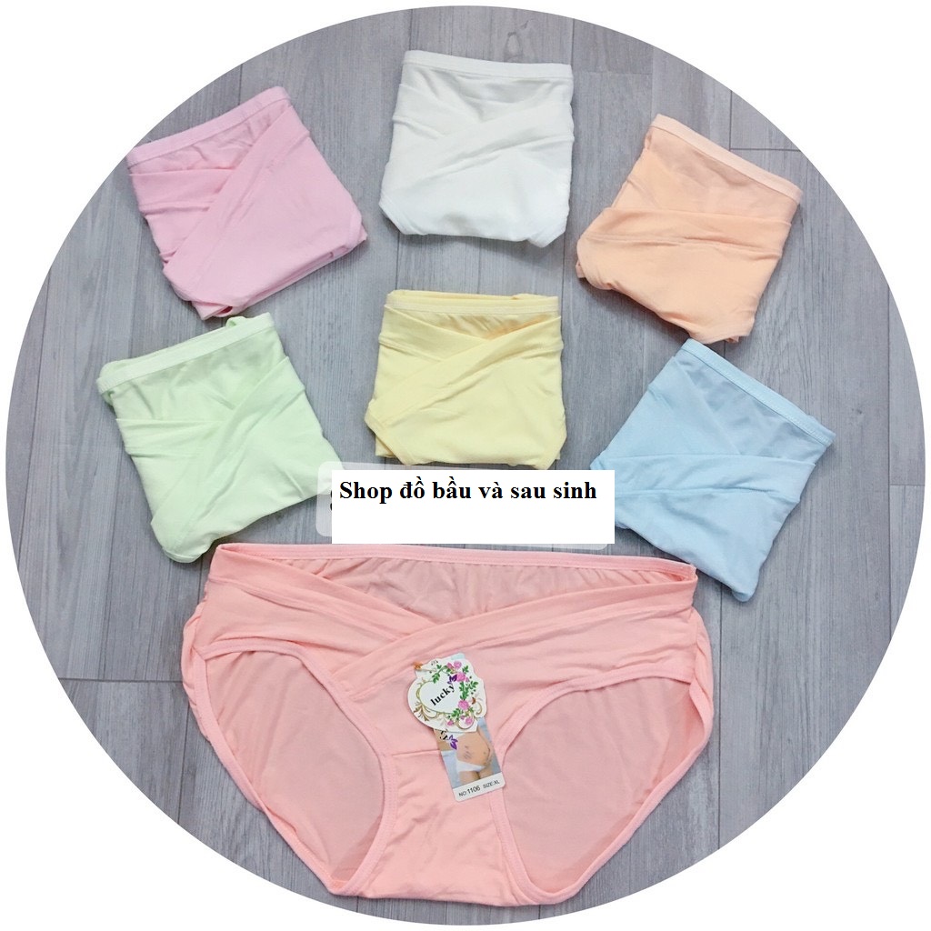 [THANH LÝ] 10 Quần Lót Bầu Cạp Chéo Cotton Đẹp Chỉ 159K