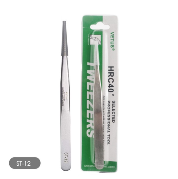 Nhíp Gắp Linh Kiện VETUS Chính Hãng ST12 ST11 Chống Rỉ Chống Từ Tính - Hàng Chính Hãng Safety Mart Official