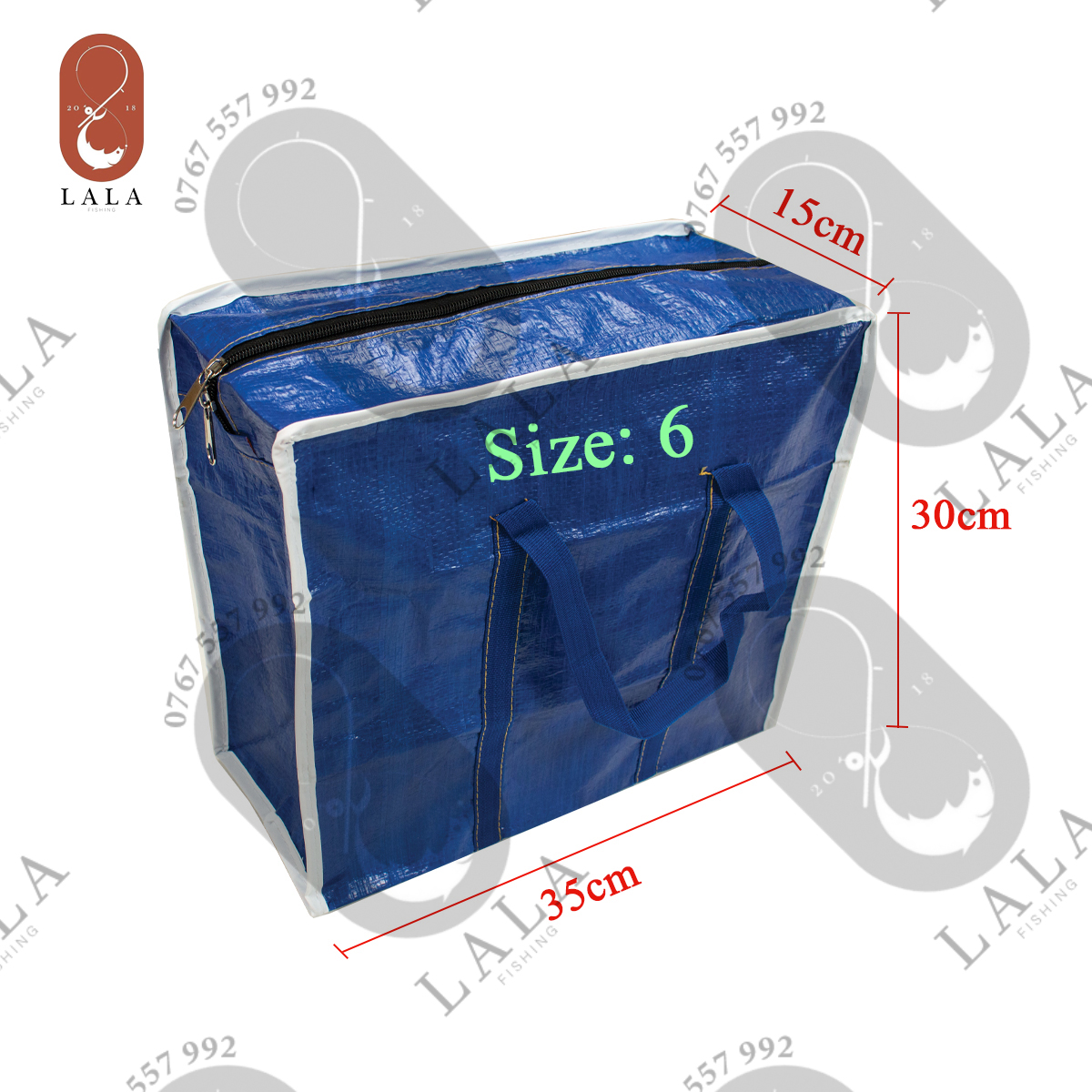 [Ảnh thật] Túi bạt đựng cá và các vật dụng câu (giỏ xanh)