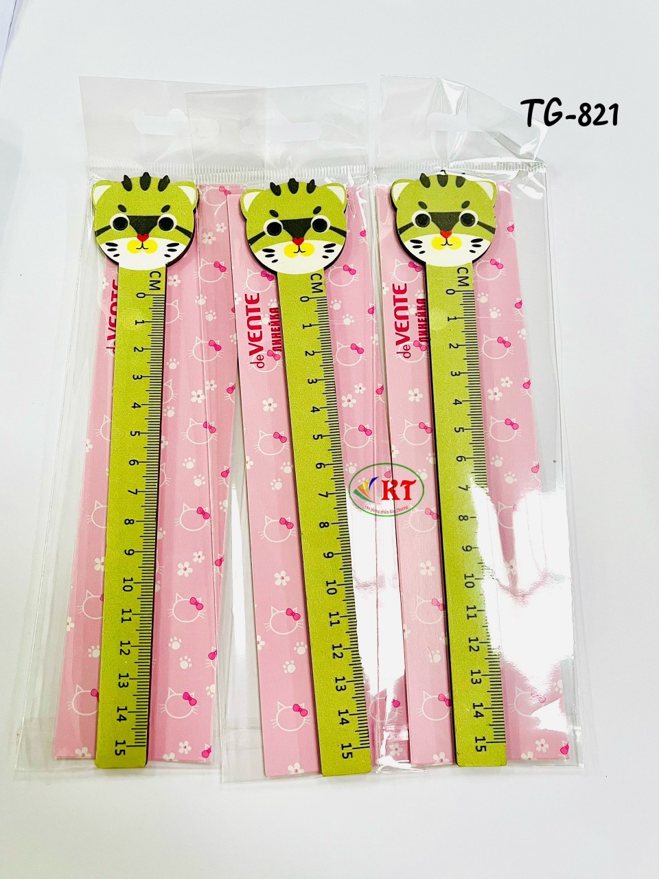Combo 3 cây thước gỗ thú nhỏ (TG-821)