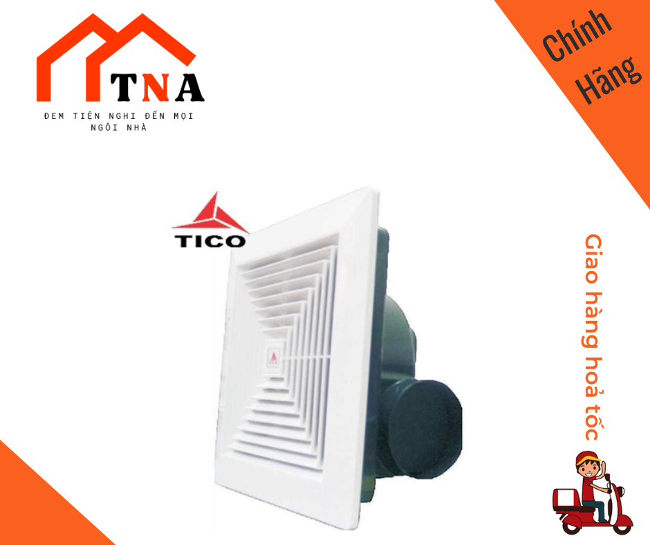Quạt thông gió âm trần tico tc-15av4/20av4/25av4/30av4 - hàng chính hãng