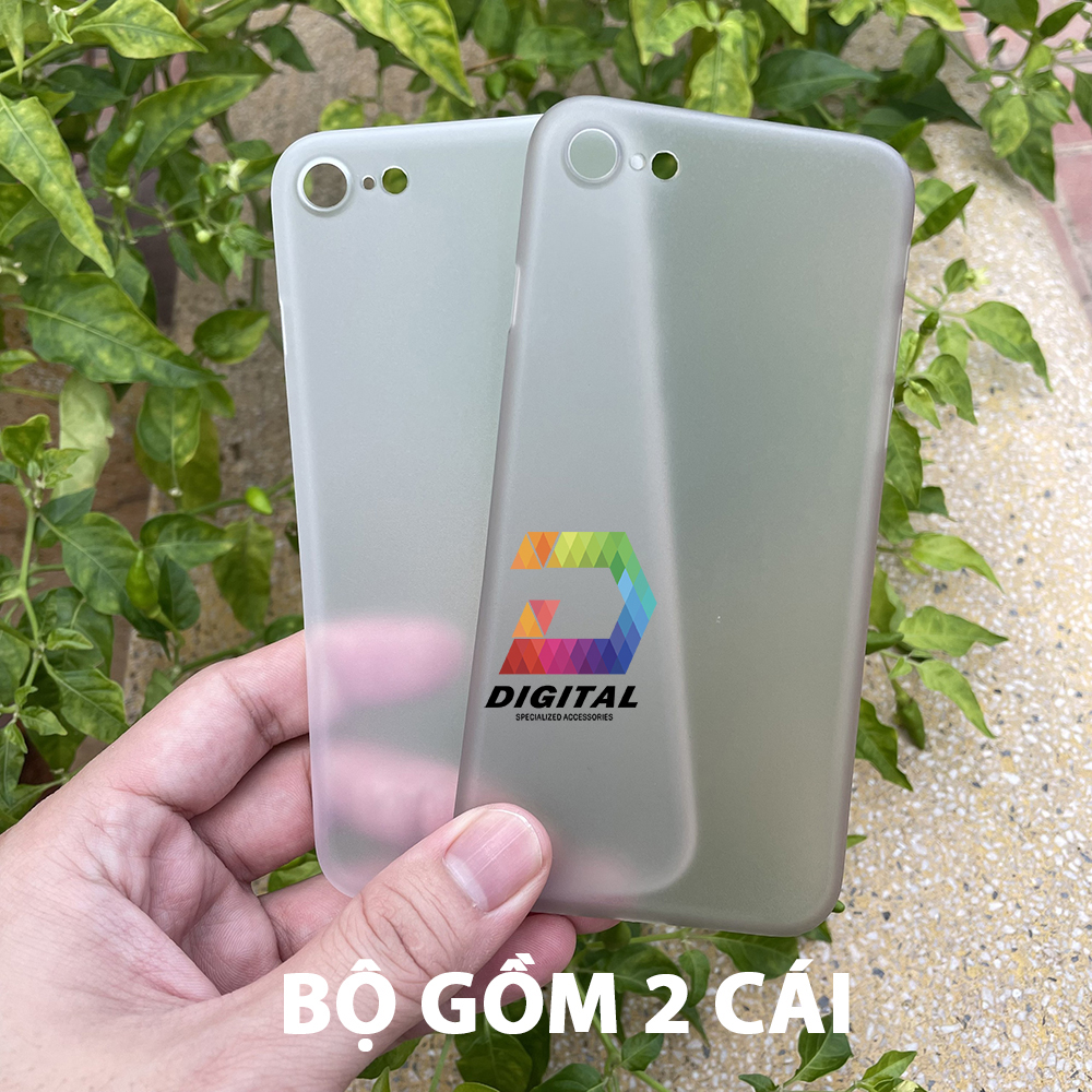 Combo 2 ultra thin unibody matte clear cases for iphone 7 / 8 / se2020 / se2022