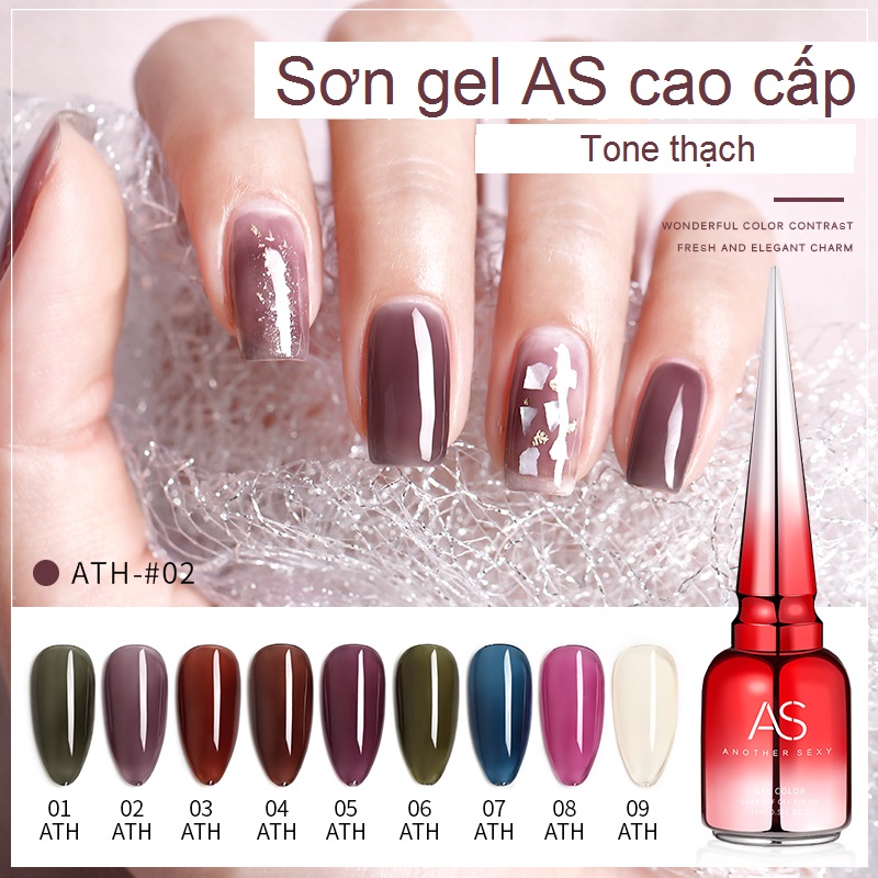 Sơn gel AS red - Màu thạch mã ATH
