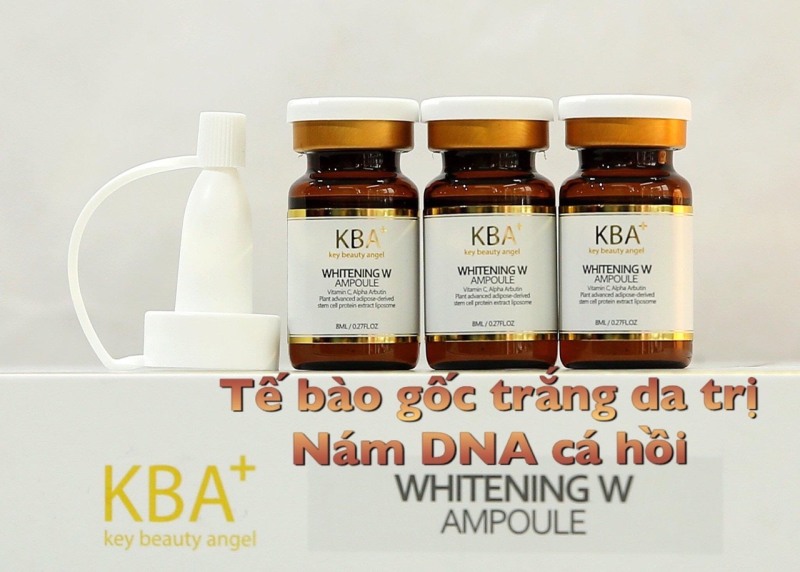 Tế bào gốc DNA cá hồi giảm nám, trắng da KBA+ giá rẻ