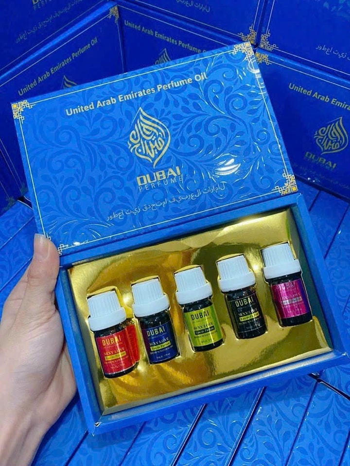 Set 5 chai nước hoa vùng kín Dubai