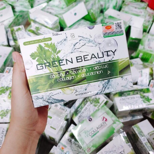 [HCM](Hộp 32 gói) Nước ép Cần Tây Green Beauty