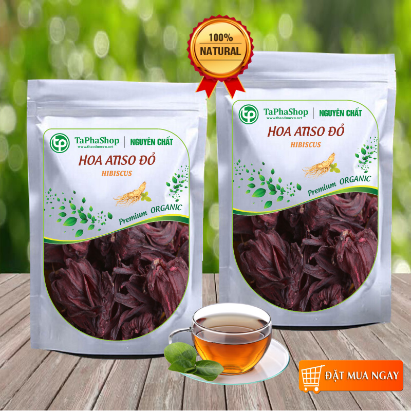 Hoa atiso đỏ khô 500g, Trà hoa atiso đỏ khô