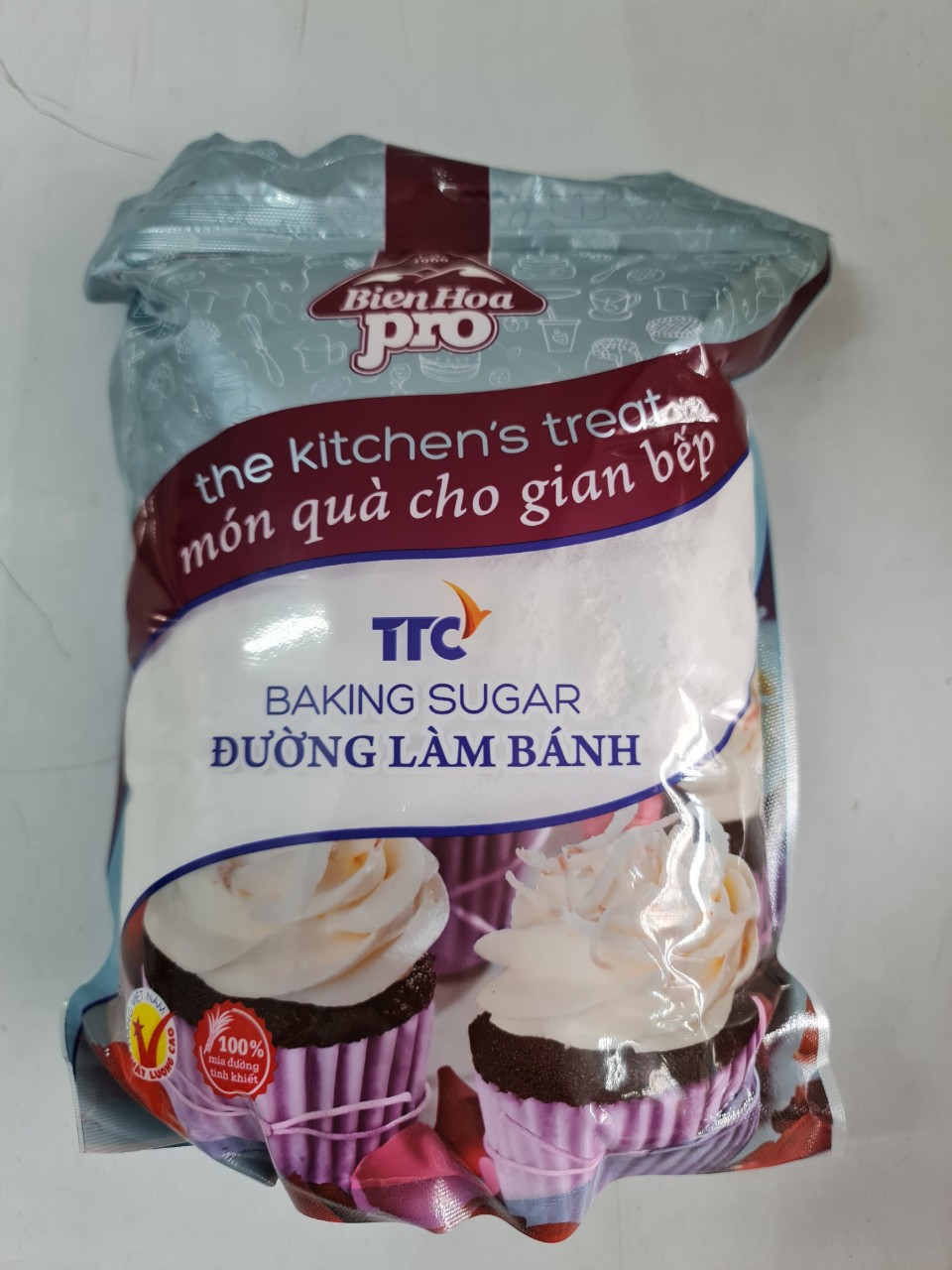 [Gói 1 Kg] ĐƯỜNG XAY LÀM BÁNH [VN] BIÊN HÒA Pro Baking Sugar (halal) (bph-hk)