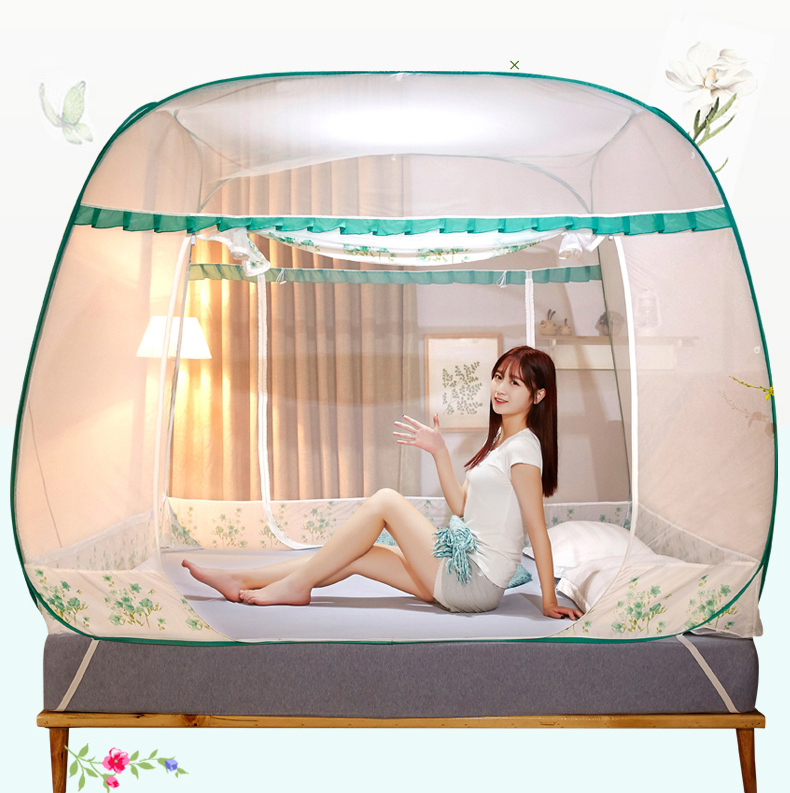 [TẶNG ĐÈN NGỦ CẢM ỨNG ] Màn tự bung đỉnh vuông hàng nhập khẩu cao cấp (1,6m x 2m)