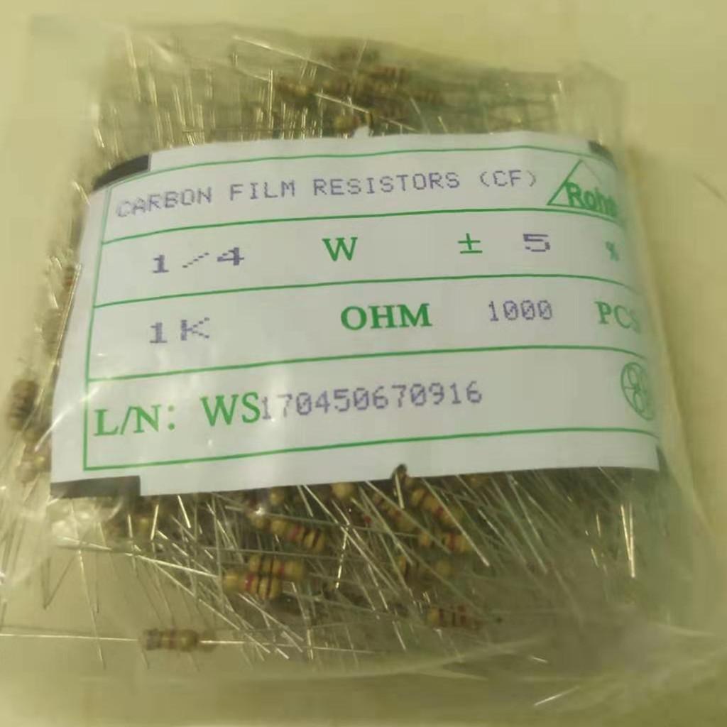[HCM]Điện trở 1/4W 1K 200 con
