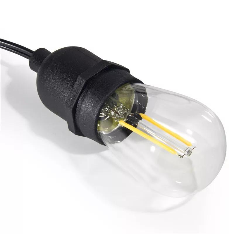 [HCM]Bộ dây treo kín nước dài 10m 15 đuôi đèn e27