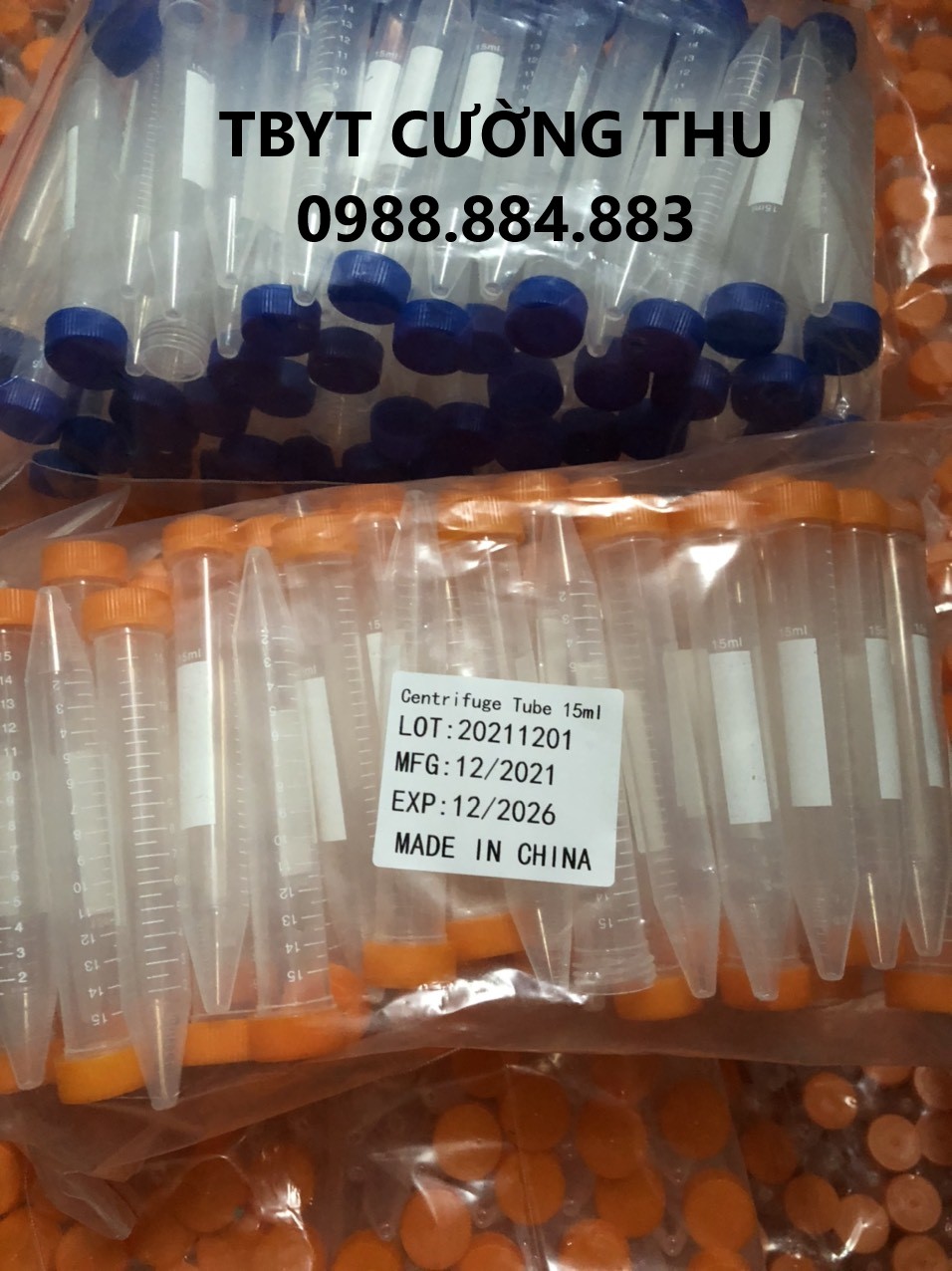 Combo 100 Ống Lý Tâm 15ml Ống Falcon 15ml