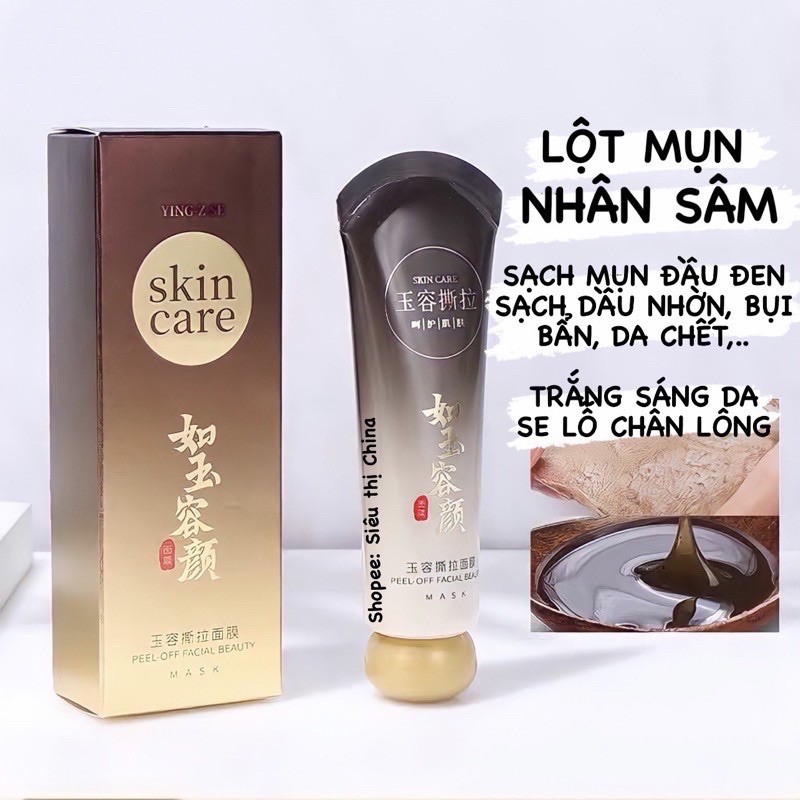 Gel Lột Mụn Nhân Sâm Ying Z Se Skin Care 60g Lột Mụn Cám , Mụn Đầu Đen, Se Khít Chân Lông