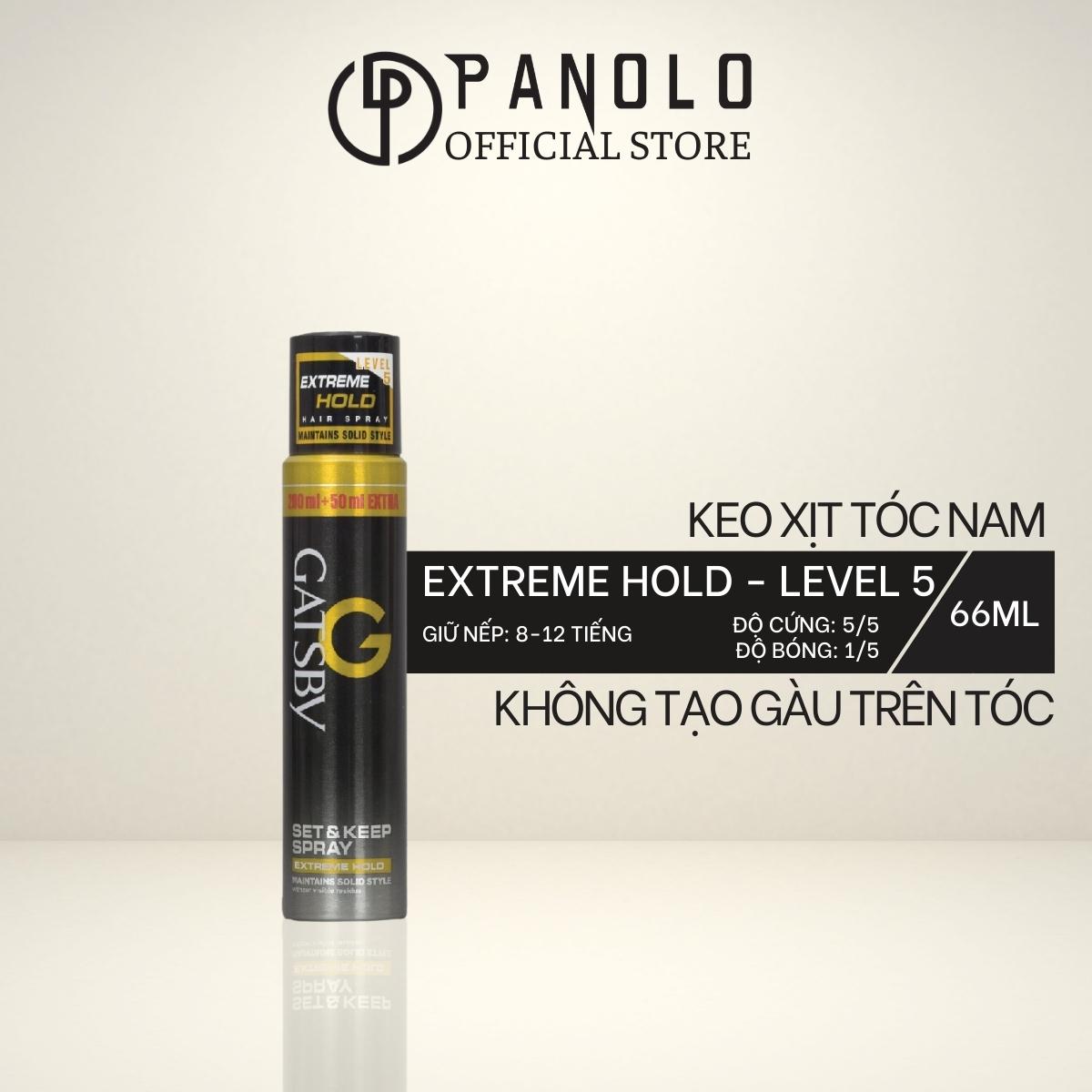 Keo xịt tóc nam gatsby set & keep spray extreme hold 250ml