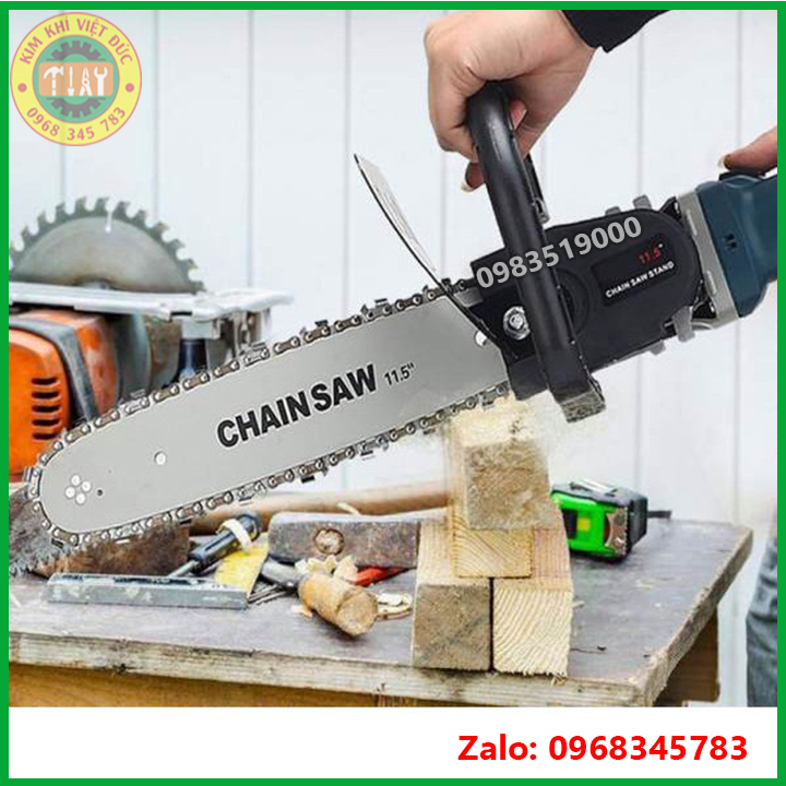 Lưỡi cưa gắn máy cắt cầm tay , bộ lam xích , lưỡi cưa gỗ - lam xích .bộ chuyển đổi máy mai sang máy cưa