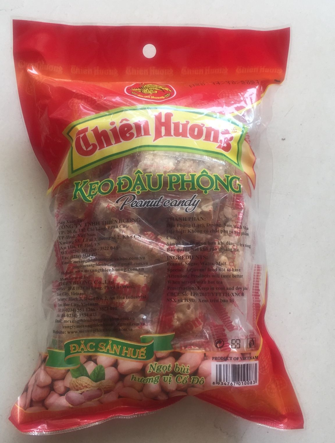 Combo 3 gói kẹo đậu phộng Thiên Hương