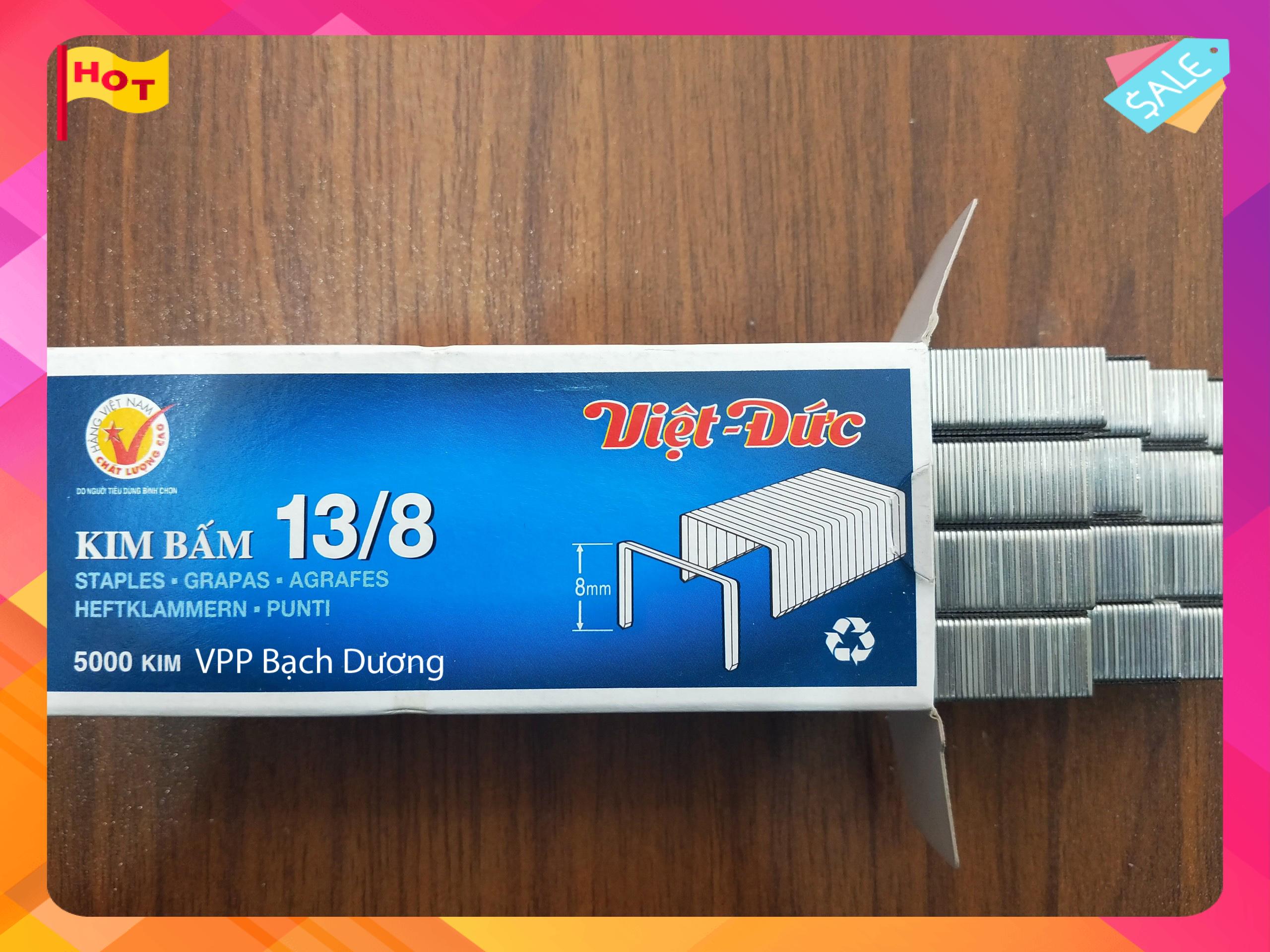 Kim bấm gỗ 13/8 Việt Đức - hộp/5000 kim