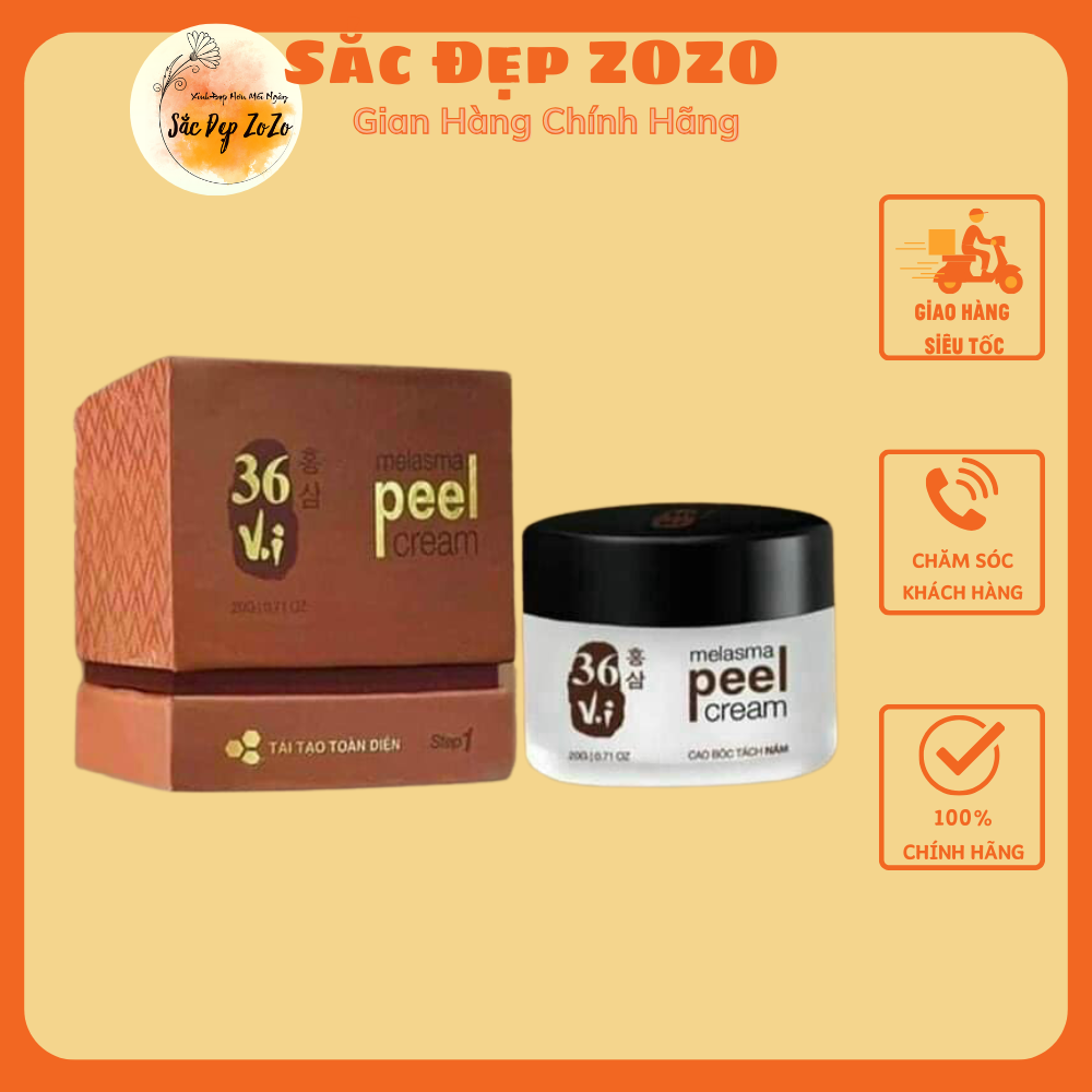 PEEL DA TẢO SÂM 36 VỊ - BÓC TÁCH TẢO SÂM ĐÔNG Y