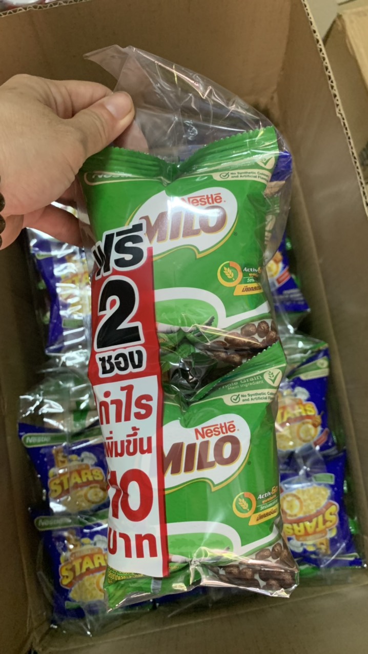 [Lốc 14 gói] Snack ngũ cốc ăn sáng Milo Nestle Thái Lan