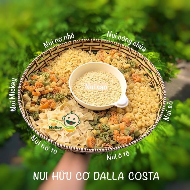 Nui Sò Cho Bé Ăn Dặm Nui Hữu Cơ Dalla Costa 100gr