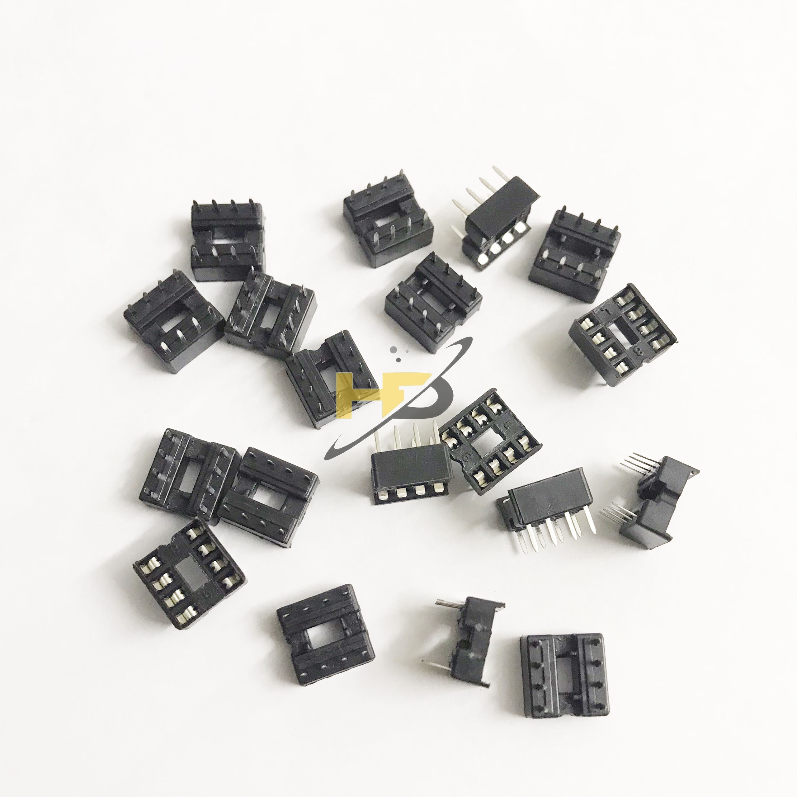 Bộ 20 Đế IC 8 Chân Loại Dẹt, Conecter Ổ Cắm IC DIP8(Mới)