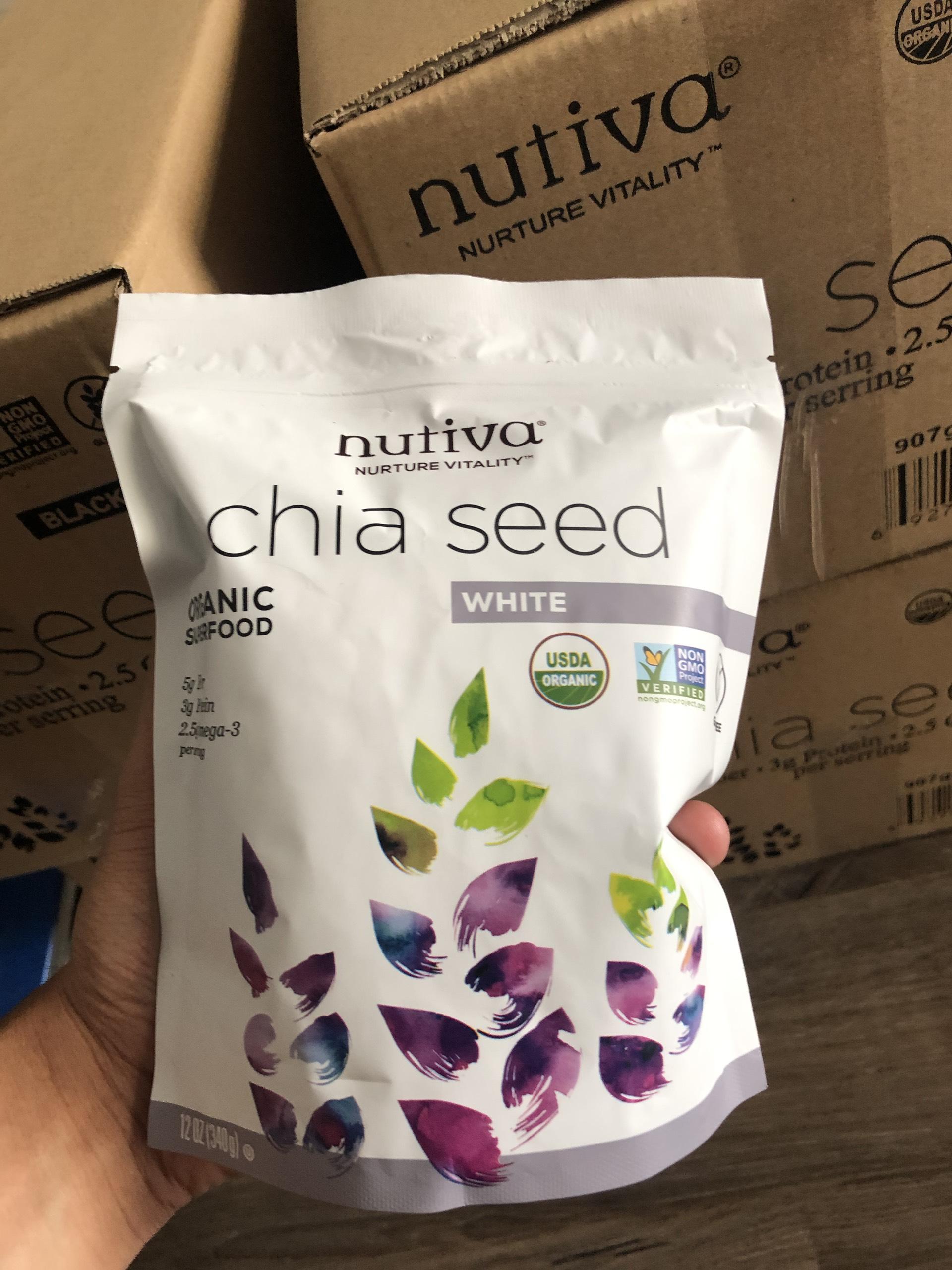 [HCM]Hạt chia trắng Nutiva Mỹ 343 g