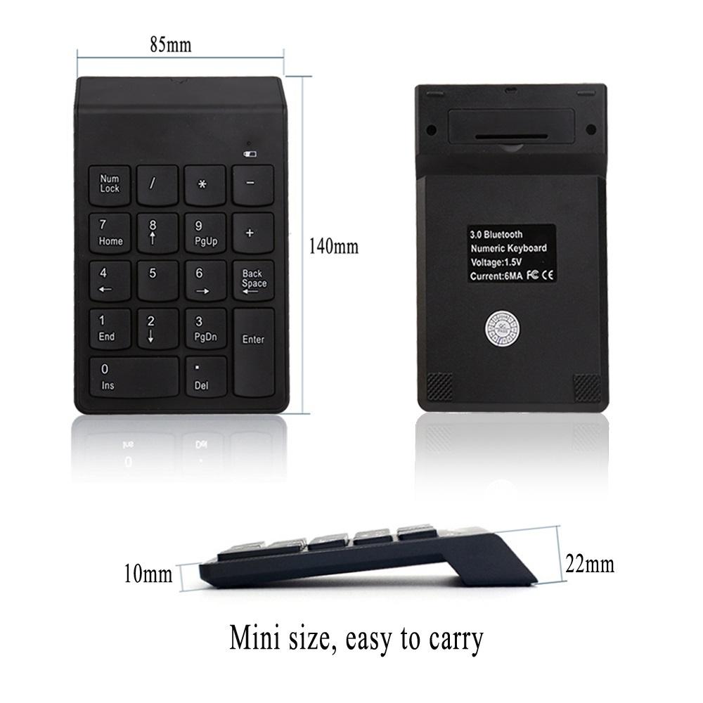 Bàn phím số không dây cho laptop