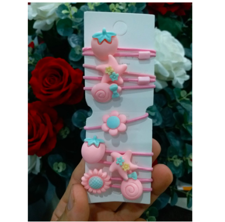 (NHiều mẫu) Set 10 dây buộc tóc cho bé gái - Dây buộc tóc trẻ em