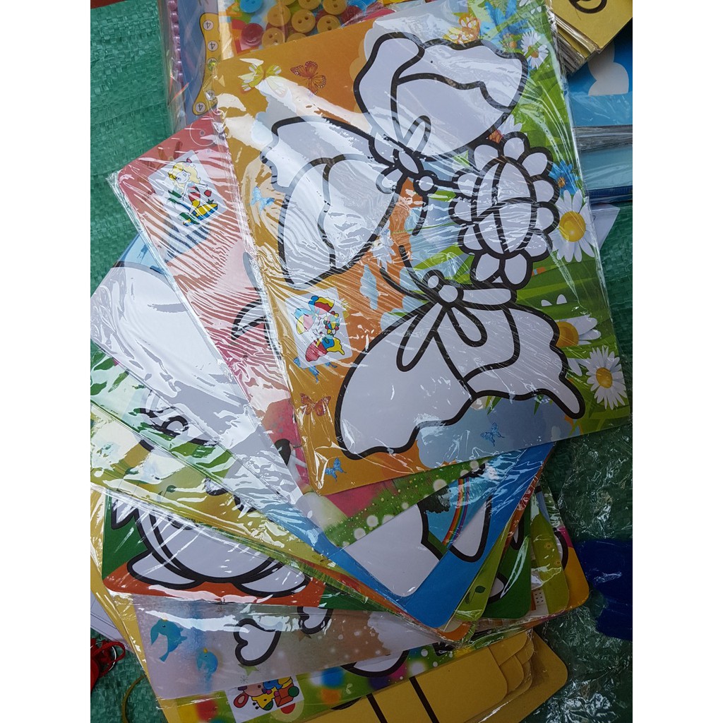 [Hoàn Tiền 10%]Combo 10 Tranh Cát Khổ A4 Có Sẵn Cát