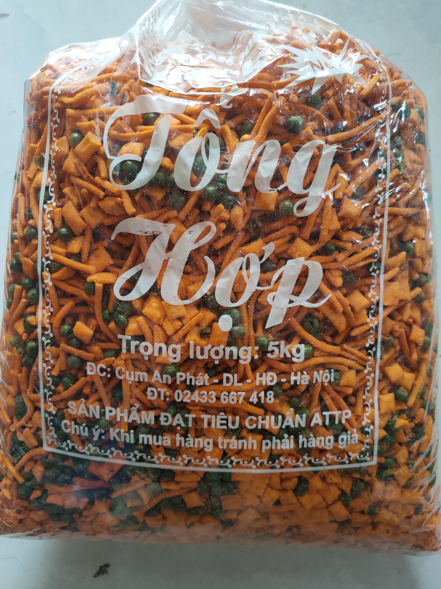 200g Bim bim cay mix đậu Hà Lan
