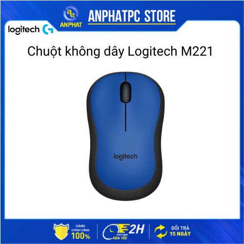 Chuột không dây Logitech M221 (Silent Mouse) - BH 36 tháng