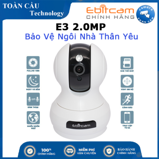 Camera WIFI IP Ebitcam E3 2.0 Megapixel - Xoay 360 độ - Âm thanh 2 chiều thumbnail