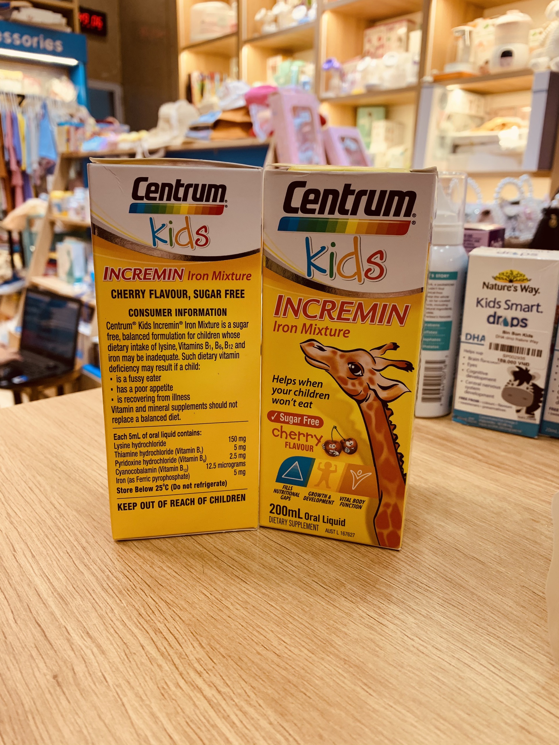[DẠNG SIRO] Cho Trẻ Biếng Ăn Centrum Kids Incremin Iron Mixture Của Úc 200ml