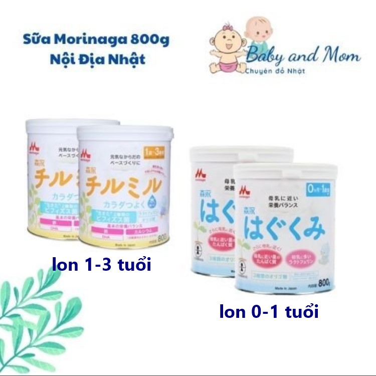 [CHÍNH HÃNG]  Sữa bột MORINAGA số 0, số 9 nội địa Nhật 800g