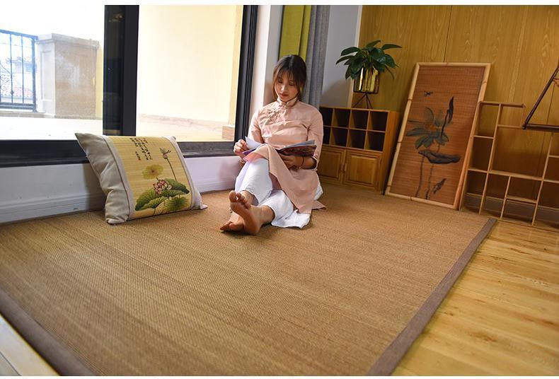 Thảm Tatami Nhật,Thảm Mây Đan Cao Cấp - Lựa Chọn Hoàn Hảo cho Mùa Hè