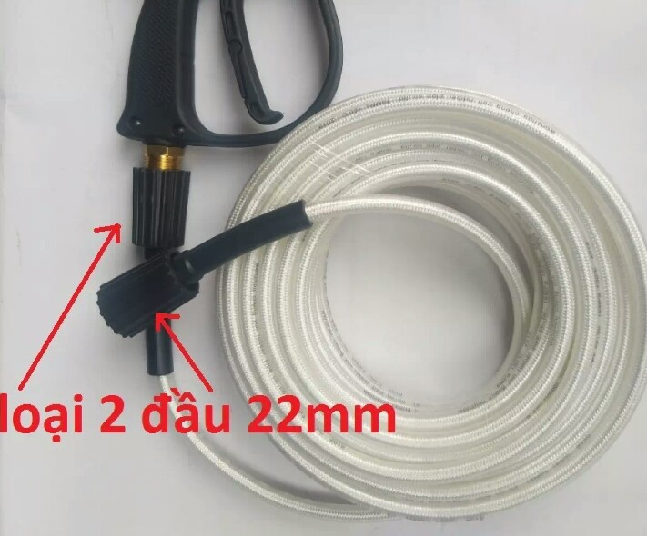 Dây xả nước máy rửa xe 20m + đầu nối