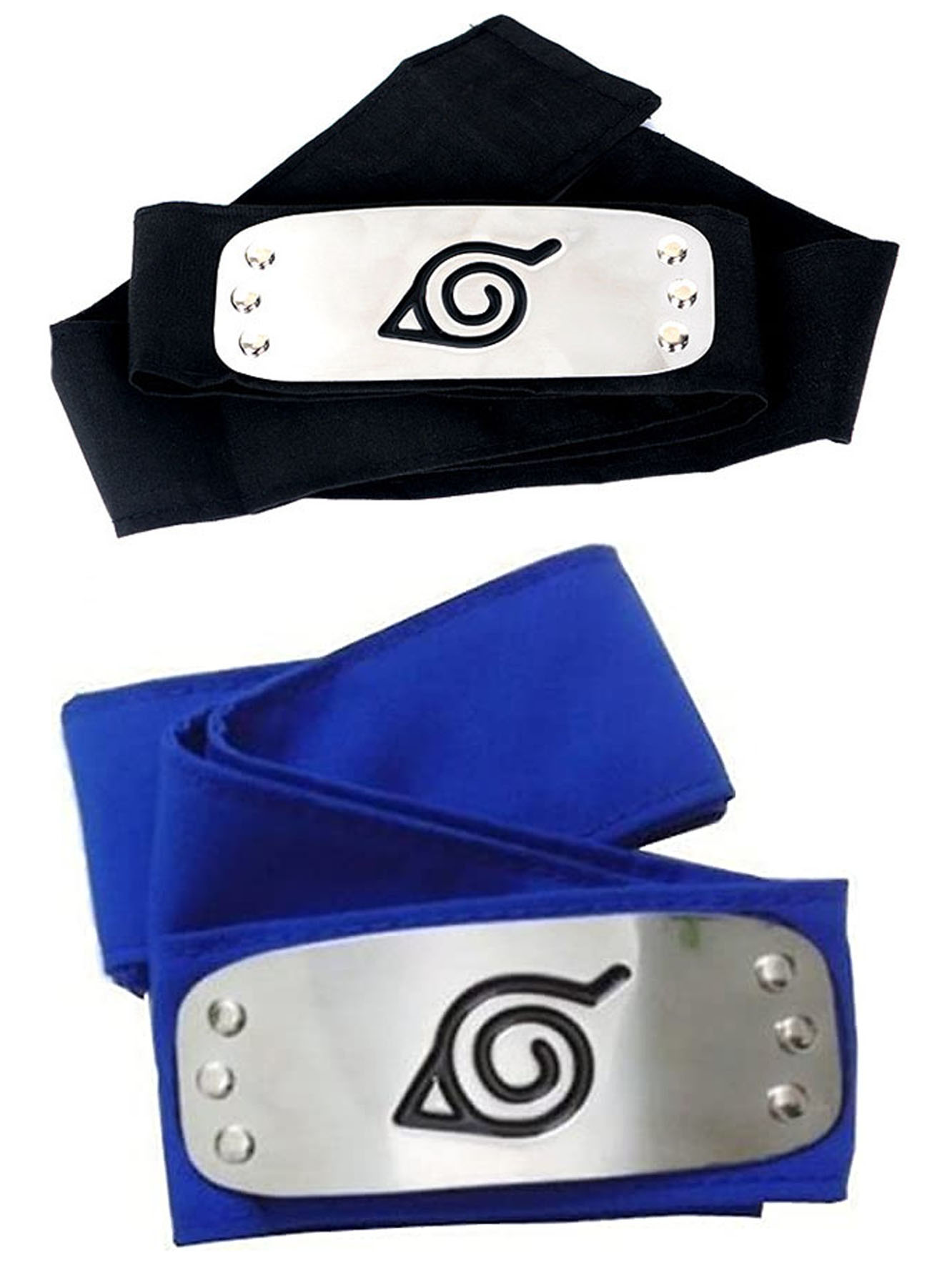 2 Băng Trán Làng Lá NARUTO combo 2 màu đen và xanh