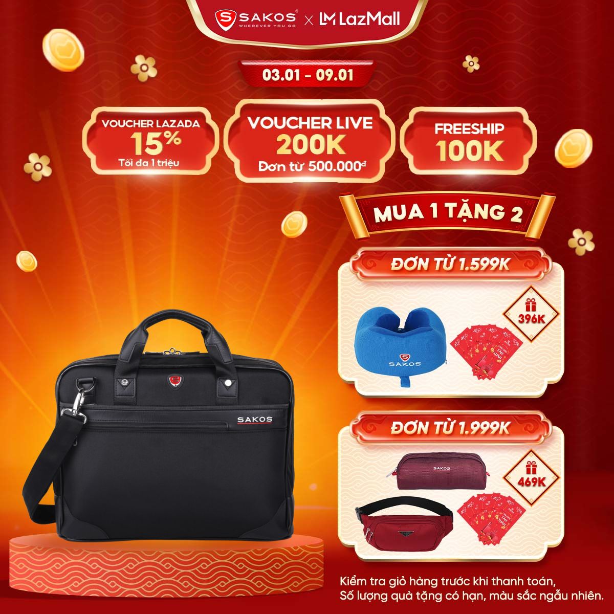 Cặp laptop SAKOS ASTRO 15 inch