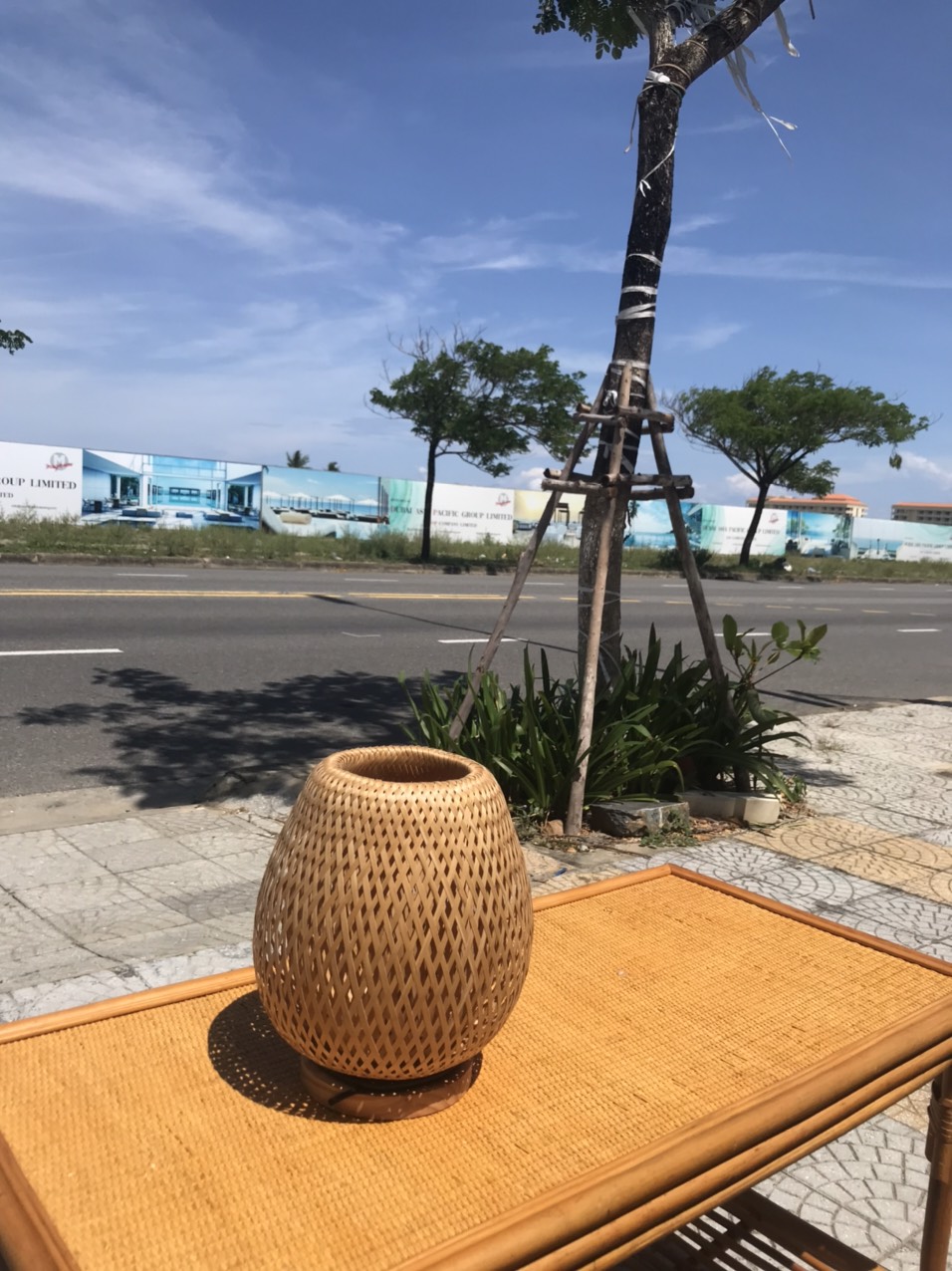 Đèn mây để sàn hoặc treo vintage, boho