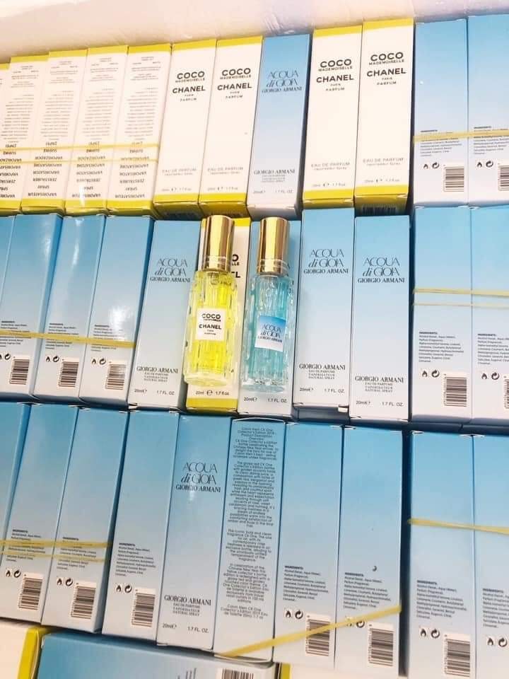 Nước hoa chiết mini 20ml dạng xịt có mùi riêng cho nam và nữ dễ lựa chọn