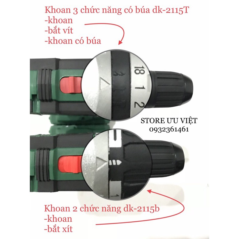 THÂN MÁY KHOAN PIN DK-2115T Dk-2115B