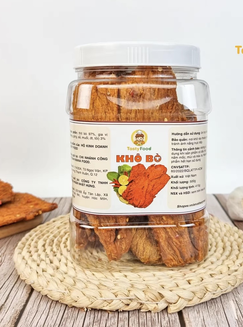 1KG Khô Bò Miếng , khô bò thật 100%