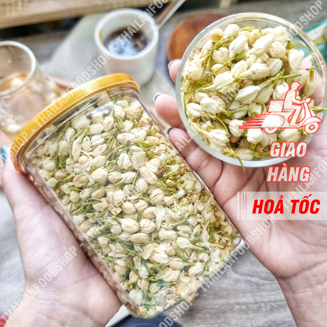 Trà Hoa Nhài (Hoa Lài Sấy Khô) Lon 150Gram