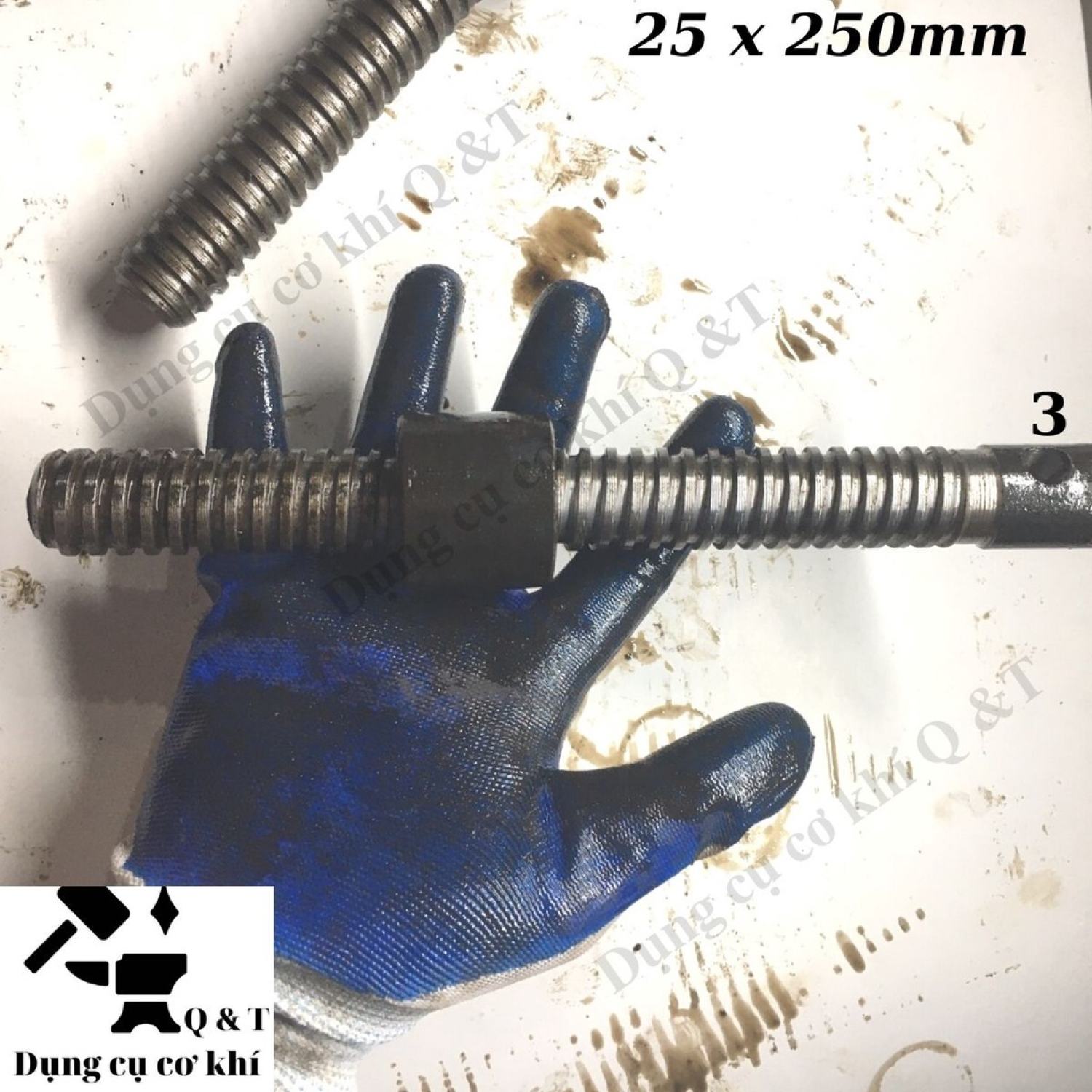 Vít me trục 25mm dài 250mm và 300mm ( có 1 đai ốc đi kèm )