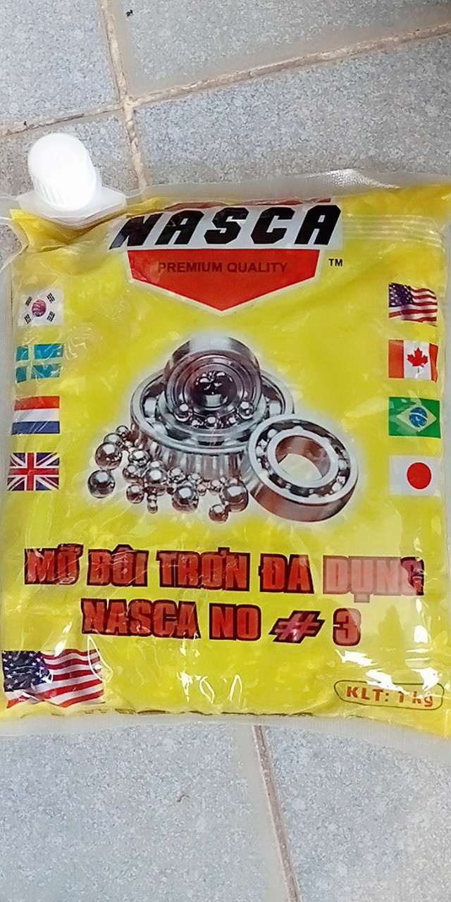 10 kg mỡ bò bôi trơn nasca đa dụng cao cấp usa loại 1kg có vòi mở tiện lợi