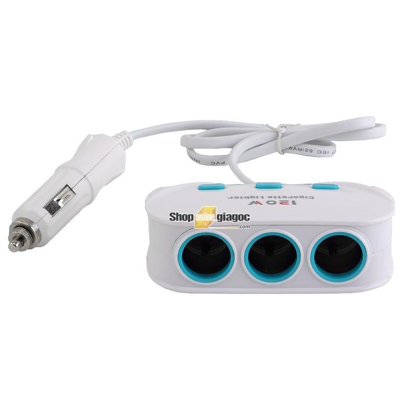 [HCM]Bộ Chia 3 12v-24v 2 Cổng Sạc USB SPW05